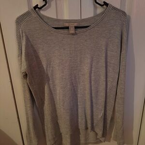 Gray Long Sleeve Knit Top